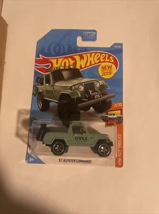 2019 Hot Wheels '67 Jeepster Commando #84/250 Green HW Hot Trucks 2/10 New Jeep - Picture 1 of 2