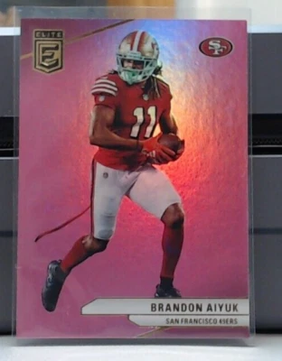 2024 PANINI DONRUSS ELITE BRANDON AIYUK PINK FOIL #41 49ERS MSK - Image 1 of 2