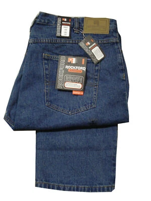 MENS BIG MENS ROCKFORD HIGH RISE COMFORT FIT JEANS ZIP FLY - STONEWASH BLUE - Image 1 of 2