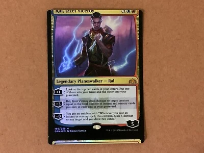 MTG Magic Ral, Izzet Viceroy Foil x1 GRN NFC Miscut - Image 1 of 2