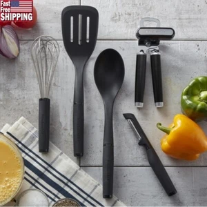 5-Piece Nylon Kitchen Utensil Set Starter Tools Cooking Baking & Food Prep New - Picture 1 of 17