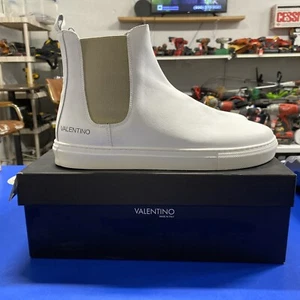 Valentino Tony Weiß Beige Größe 10,5 Neu - Bild 1 von 9
