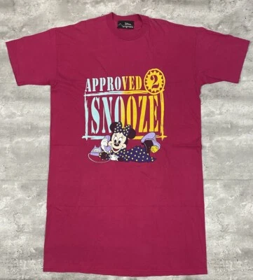 CAMISETA VINTAGE MINNIE MOUSE SLEEP DISNEY ORIGINALES APROBADA 2 SNOOZE TALLA ÚNICA Foto 1 de 4