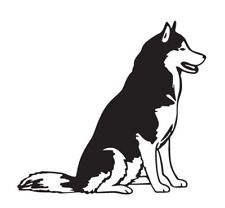 Siberian Husky Wolf Puppy Dog Decal Sticker for Car Truck Suv Laptop Windows