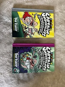 Lot Of 2 Dav Pilkey Captain Underpants Hardcover Books - Imagen 1 de 3