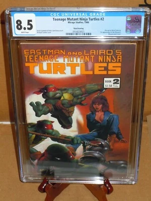 Teenage Mutant Ninja Turtles #2 CGC 8.5 Mirage Studios Comics 1986 third print❤️ - Image 1 of 4