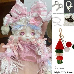 100% Hecho a Mano Muñeca de Arcilla Colgante Bolsa de Navidad Dijes Llavero Magia Completado - Imagen 1 de 6