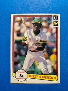 1982 Donruss #113 Rickey Henderson Oakland A's HOF Nicely Centered !