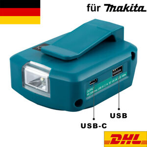 USB ADP05 Ladeadapter für Makita Li-Ion Akku 14.4V-18V BL1430,LXT,BL1830,BL1850B