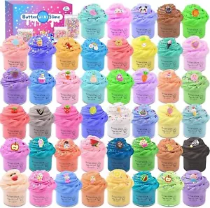 45 Pack Mini Butter Slime Kit Scented Slime Party Favor Gifts DIY Putty Stres... - Picture 1 of 7