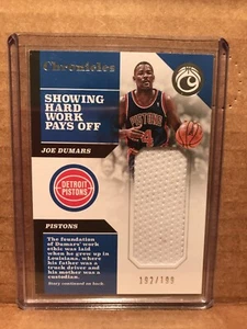2017-18 Chronicles Joe Dumars Jersey Pistons 192/199 - Picture 1 of 2