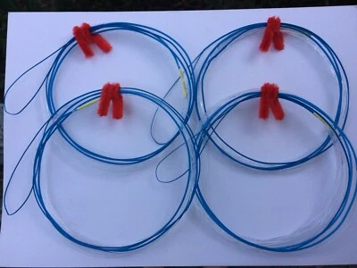 4 Wind-on Leaders Shimano Hollow Ace y 120 lb Black Magic Mono 6 m Foto 1 de 4