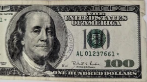 ⭐$100 **STAR NOTE** ((1996)) Fair Condition! Rare + Free Shipping - Picture 1 of 4