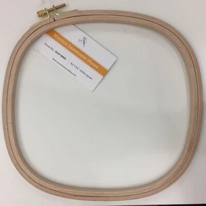 Aro bordado esquina redondeada cuadrado Hardwicke Manor 8,5" x 8,5" madera dura de abedul - Imagen 1 de 1