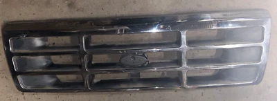 1992-1996 FORD BRONCO F150 92-97 F250 F350 F450 Front Chrome Grille Assembly OEM - Image 1 of 4