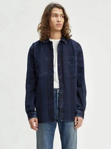 Camisa de trabajo Levi’s In Out para hombre $298 talla grande hecha y hecha a mano chaqueta LMC NUEVA CON ETIQUETAS - Imagen 1 de 11