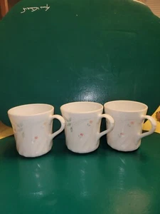 Lot of 3 Corelle English Meadow Swirl Coffee Mugs Cups - Picture 1 of 5