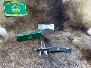 2014 Puma 231 255 Aviator Knife With ABS Black Checkered Handles Mint In Box+++ - Picture 1 of 19