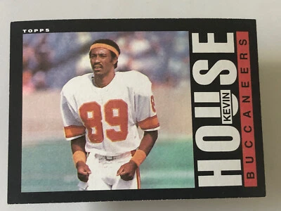 1985 TOPPS KEVIN HOUSE TAMPA BAY BUCCANEERS FOOTBALL CARD #172  - Image 1 of 2