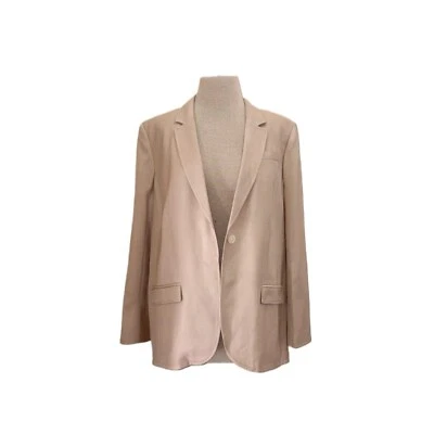 J. Blazer Crew $278 Bronceado Saint-Tropez Tranquilo Lujo En Sarga Brillante Talla 14 L/XL Foto 1 de 4