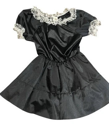 Fantasia de empregada doméstica sexy quente fora do ombro conjunto de fantasia feminina adulta tamanho único - Imagem 1 de 4