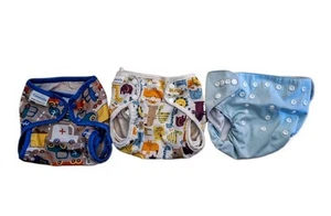 3 Diaper Covers One Size Fits All Excellent - Picture 1 of 4