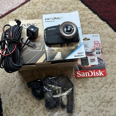 Rexing HD 18 1080P Dual Dashcam - Image 1 of 4