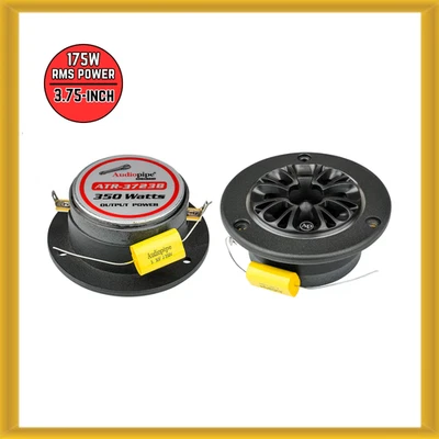 Audiopipe ATR-3723C 3.75" Aluminum Bullet Titanium Horn Car Tweeter (PAIR) NEW - Image 1 of 4