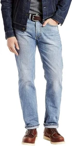 NEU HERREN LEVIS 505 BLAU JEANS NORMALE PASSFORM GERADES BEIN 005051277 38 34 - Bild 1 von 1