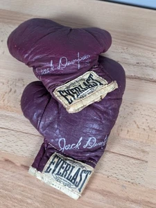 Vintage Everlast Childrens Jack Dempsey leather boxing gloves - Picture 1 of 5