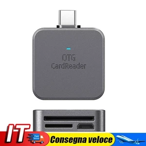 2-in-1 for SD TF Card Reader Data Converter for Type-C Phone (Type-c Grey) - Photo 1/9
