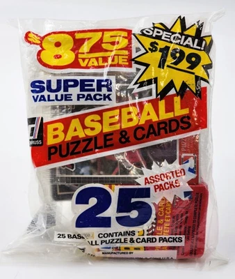 Bolsa de béisbol Donruss Leaf 1985 paquete de 25 paquetes surtidos paquetes divertidos Foto 1 de 4