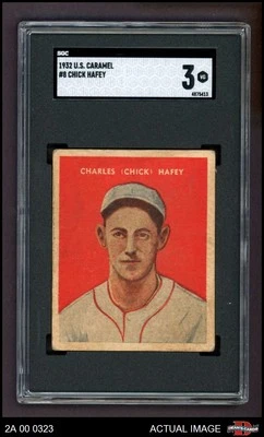 1932 U.S. Caramel #8 Chick Hafey  HOF SGC 3 - VG - Image 1 of 2