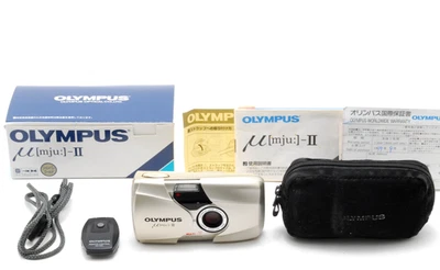 🎦[NEAR MINT w/Box] Olympus μ mju ii Stylus Point&Shoot 35mm Film Camera Japan - Image 1 of 4
