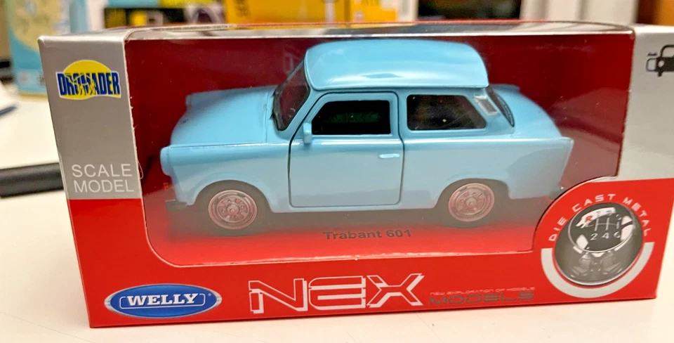 WELLY Trabant 601 1964-1990 Modellino - Azzuuro - Immagine 1 di 4