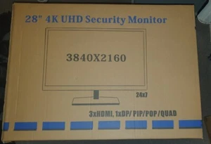 VIGILANT VISION DS28-4KLED 28″ LED HD 2 x HDMI MONITOR 3840 x 2160 RES 5MS - Picture 1 of 2