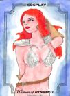 Cosplay Woman Of Dynamite Trading Cards Sketch Card By En