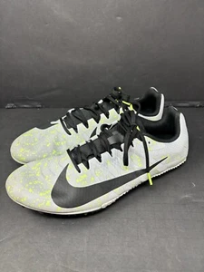 Nike Zoom Rival S 9 Pure Platinum Speckled Men's Size 12 US w/spikes (Missing 1) - Picture 1 of 11