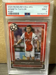 2020 Topps Museum UCL Kenneth Taylor Rookie RC Ruby /25 PSA 10 - Picture 1 of 3
