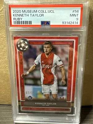 2020 Topps Museum UCL Kenneth Taylor Rookie RC Ruby /25 PSA 10 - Image 1 of 3