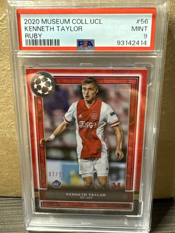 2020 Topps Museum UCL Kenneth Taylor Rookie RC Ruby /25 PSA 10 - Image 1 of 3