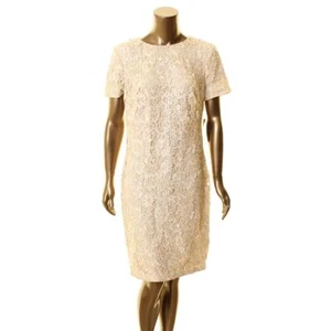 LAUREN RALPH LAUREN NEU Damen Blumenmuster Spitze Kylie Cocktailmantel Kleid 12 TEDO - Bild 1 von 2