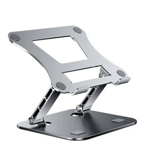 Laptop Stand Adjustable Metal Notebook Tablet Stand Portable Fold Riser Holder - Picture 1 of 17