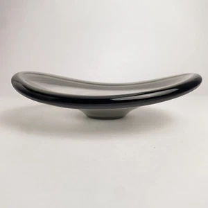 Smoked Grey Holmegaard Bowl Vintage Mid Century Modern Large 10.75”d x 2.75”h - Picture 1 of 13