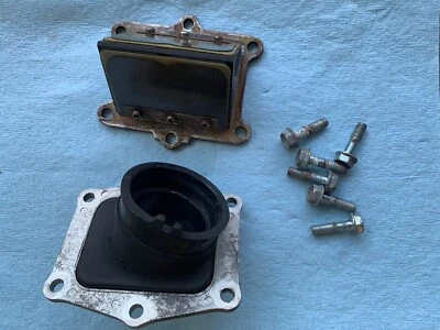 Honda Cr250 cr250r Intake Manifold W Reed Valve Cage Reeds 92 1992 - Image 1 of 4