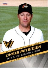 2018 West Virginia Power Choice #30 Chris Petersen Boston Massachusetts MA Card