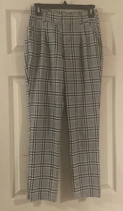 Abercrombie & Fitch Plaid Pants Black & White Size XS - Picture 1 of 4