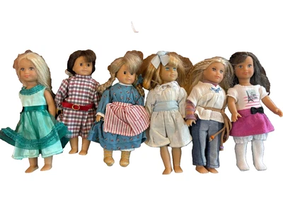 LOTE DE 6 MINI MUÑECAS AMERICAN GIRL Foto 1 de 4