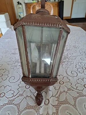 Linterna exterior vintage Canarm 2 bombillas aplique de pared vintage aluminio fundido a presión Foto 1 de 4