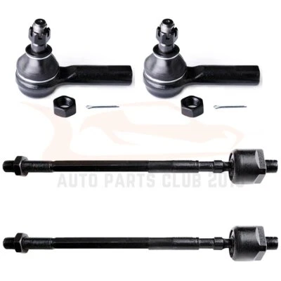 4pcs For 1997-2000 2001 Infiniti Q45 Front Inner Outer Tie Rod End Links Kit - Image 1 of 4